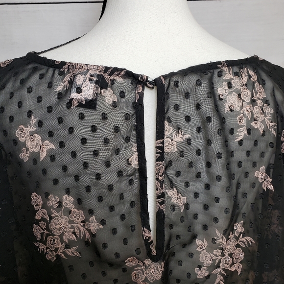 Sold Elsewhere - Torrid Sheer Ruffled Top - Picture 2 of 5